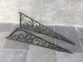 Gebrauchte geschmiedete Vordach Streben - Konsolen
