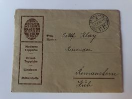 Werbebrief TEPPICH SCHUSTER ST. Gallen 1911