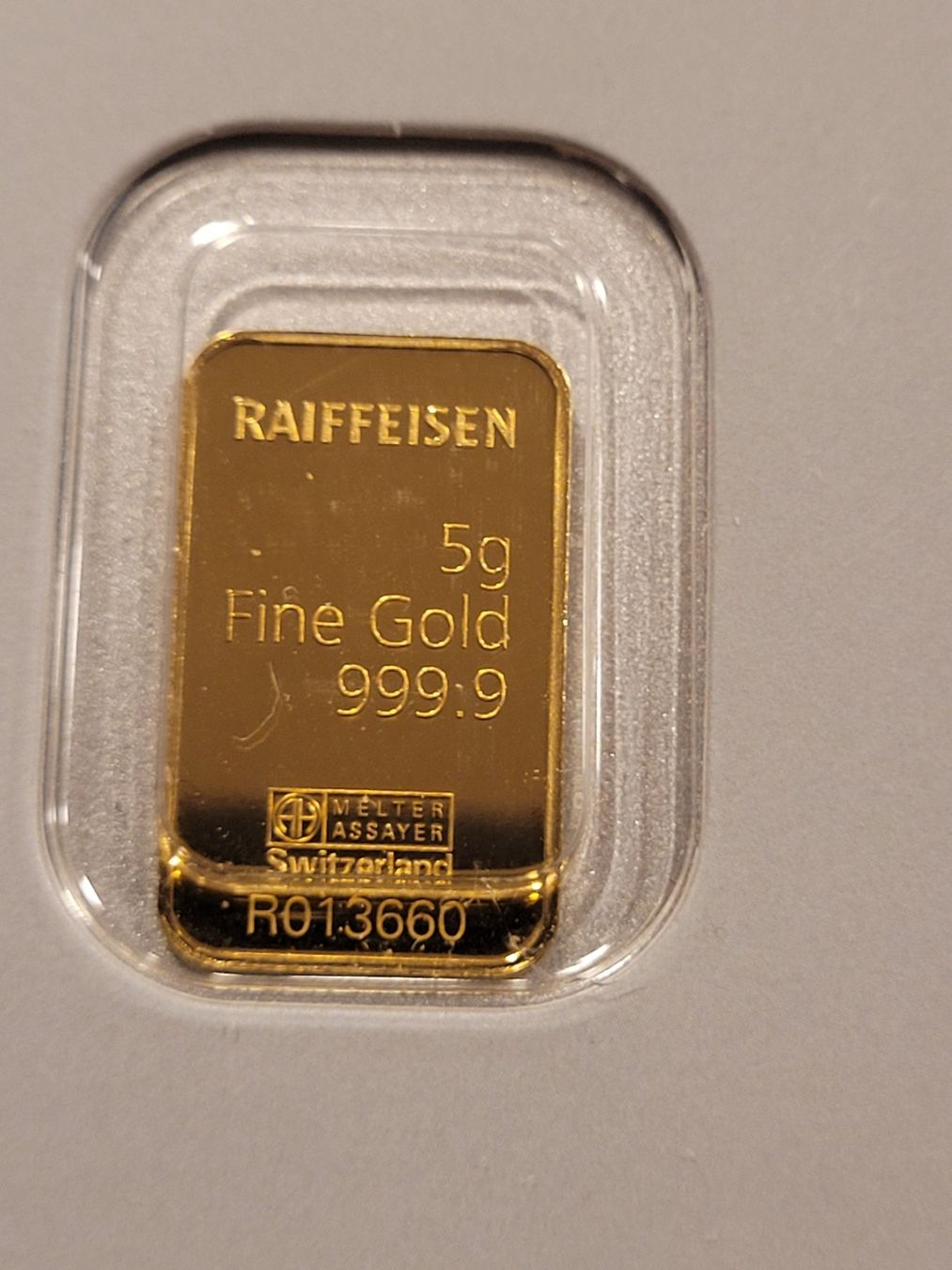 Metalli preziosi: 5g Gold Barren Raiffeisen – Usato da Uesslingen venduto da  1