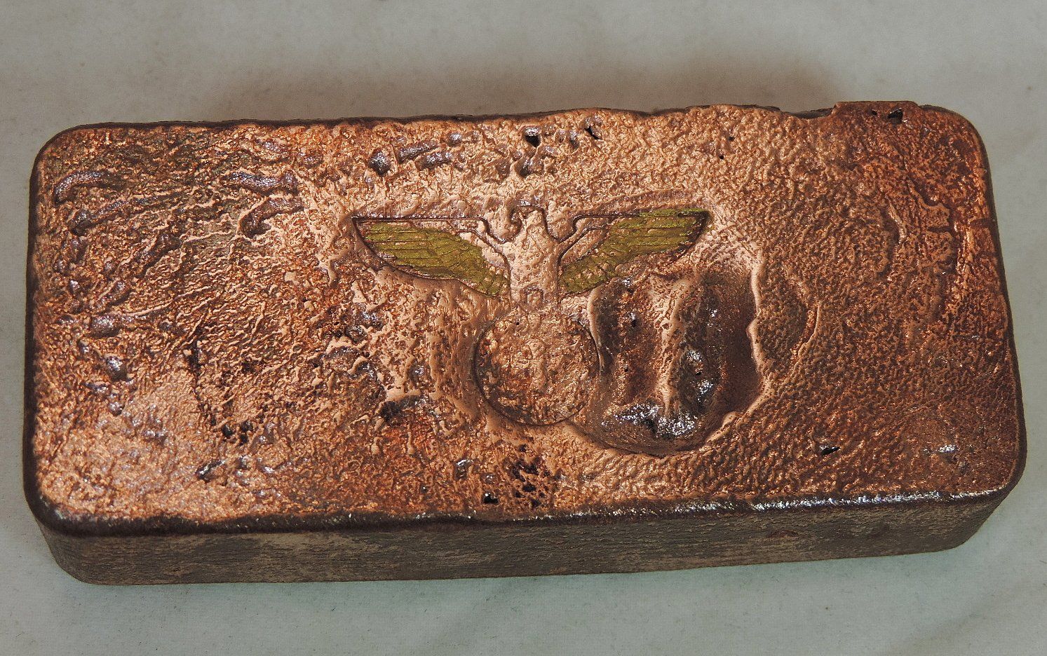Metalli preziosi: Kupfer Barren mit Reichsadler Stempel – Usato da Duggingen venduto da doogbua