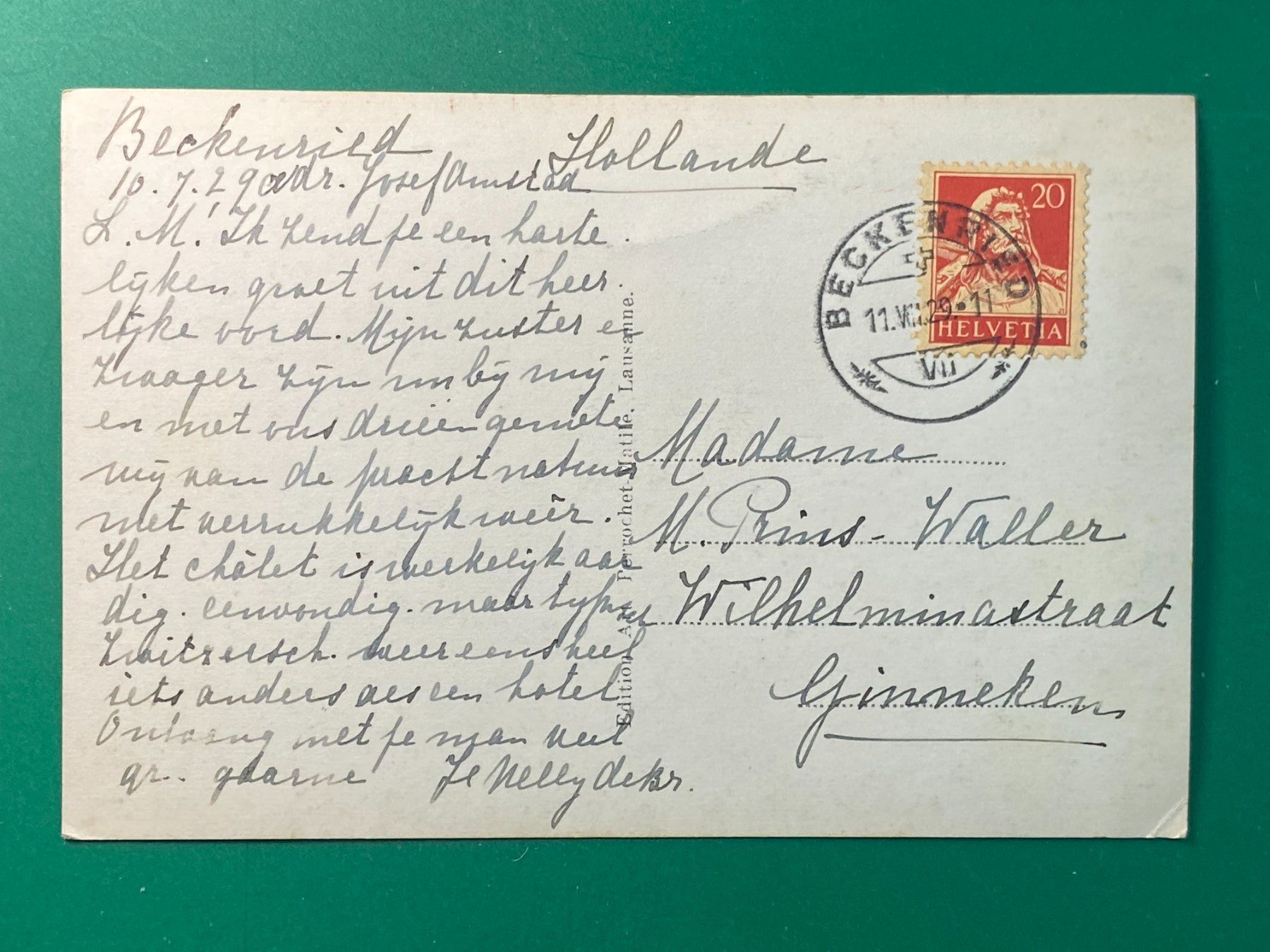 Ansichtskarten: Beckenried – Gebraucht aus Steg VS von danwer74 1