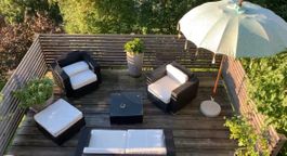 Gartenlounge 4teilig und Beistelltisch