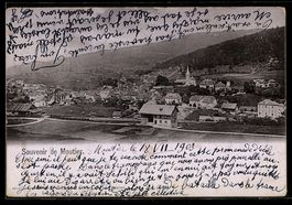 AK Moutier, Vue générale avec église