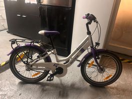 Kinderfahrrad S'Cool Chix weiss lila guter Zustand