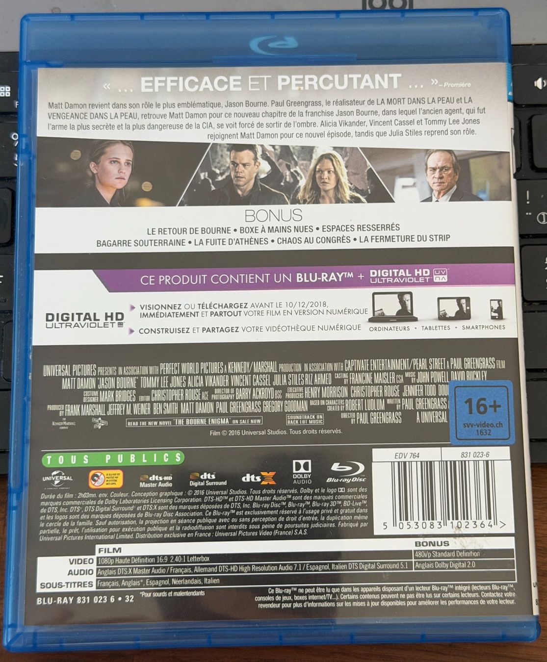Tutti i DVDs: Jason Bourne (2016) - Blu-ray – Usato da Semsales venduto da __Florian__ 2