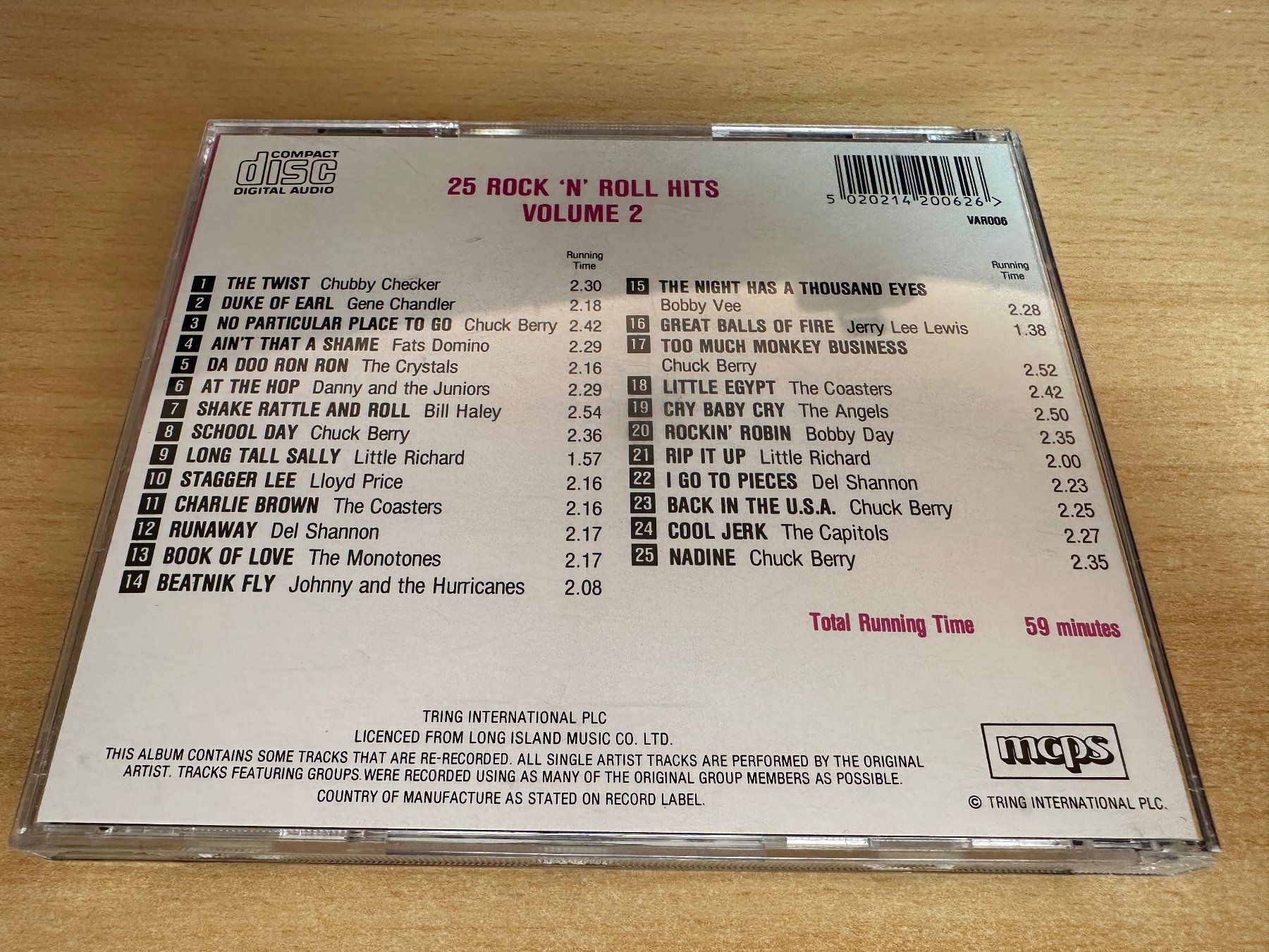 CDs: S7 Various – 25 Rock 'n' Roll Hits Volume Two – Gebraucht aus Rikon im Tösstal von Alpenmutz 1