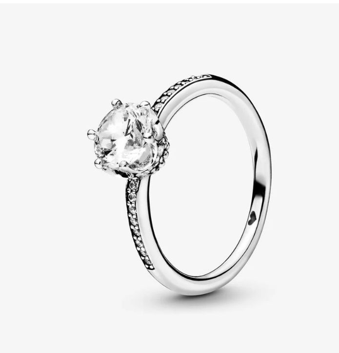 Pandora Anelli: Pandora Ring (Clear Sparkling Crown Ring) – Nuovo (secondo la descrizione) da Olten venduto da annnnaaab 1