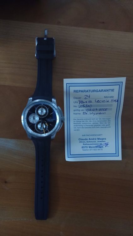 Maurice Lacroix Orologi: Maurice Lacroix Herrenuhr Chronograph Pontos – Usato da Lustdorf venduto da Wymi71 3