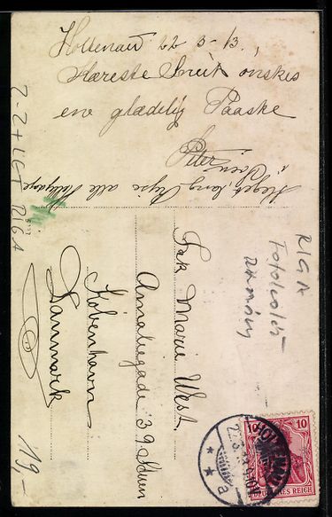 Cartoline postali: Riga, Postgebäude und verschiedene Brie – Usato da Berlin venduto da bartko-reher 1