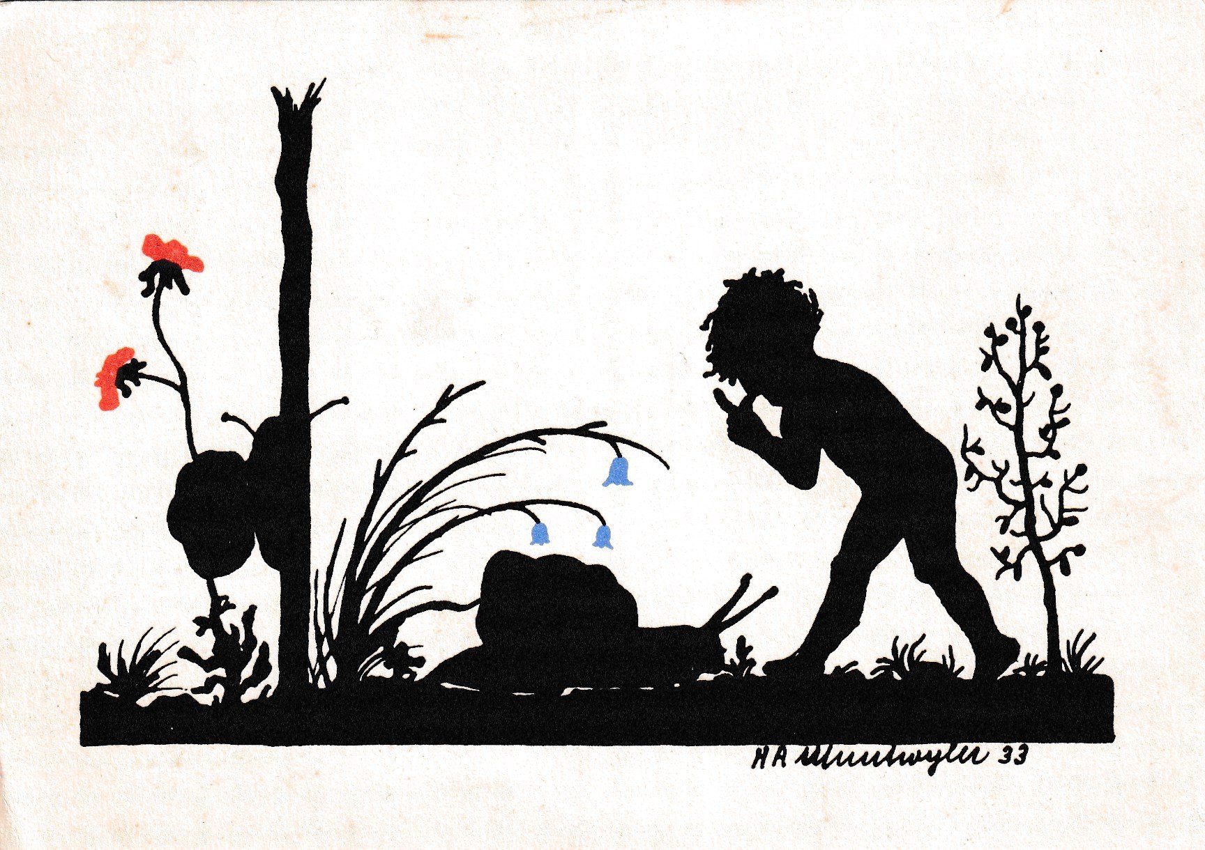 Ansichtskarten: Silhouette H A Munswyler 33 – Gebraucht aus Cormoret von Pascalll2001