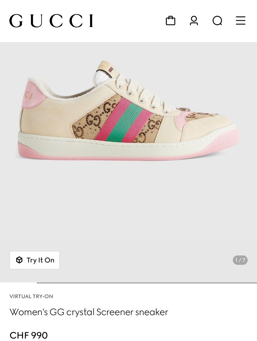 Gucci Damenschuhe: Gucci Sneaker – Gebraucht aus zürich von flordocampo 5