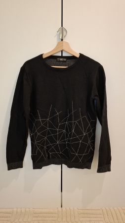 Pull Loft noir avec motif géométrique taille M