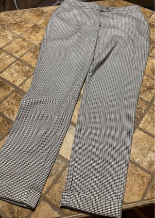 NUNA LIE, pantaloni con Lurex grigi a quadretti-viscosa,S/M