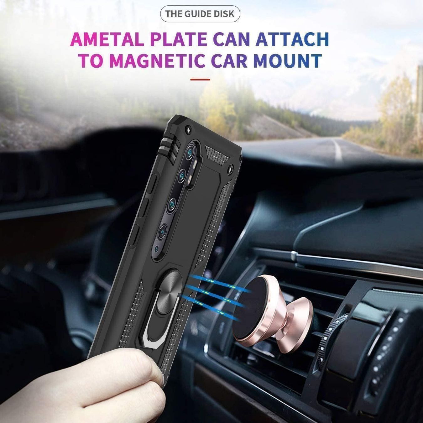 Cover & Protezioni schermo: Xiaomi Mi Note 10 Lite Hülle Etui Ring Case Magnet Cover – Nuovo e nell'imballaggio originale da Volketswil venduto da coverandmore 3