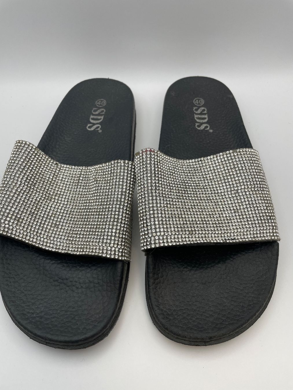 Scarpe da donna: Schwarze Glitzer Sandalen Gr. 39/40 – Usato da Auenstein venduto da moin. 3