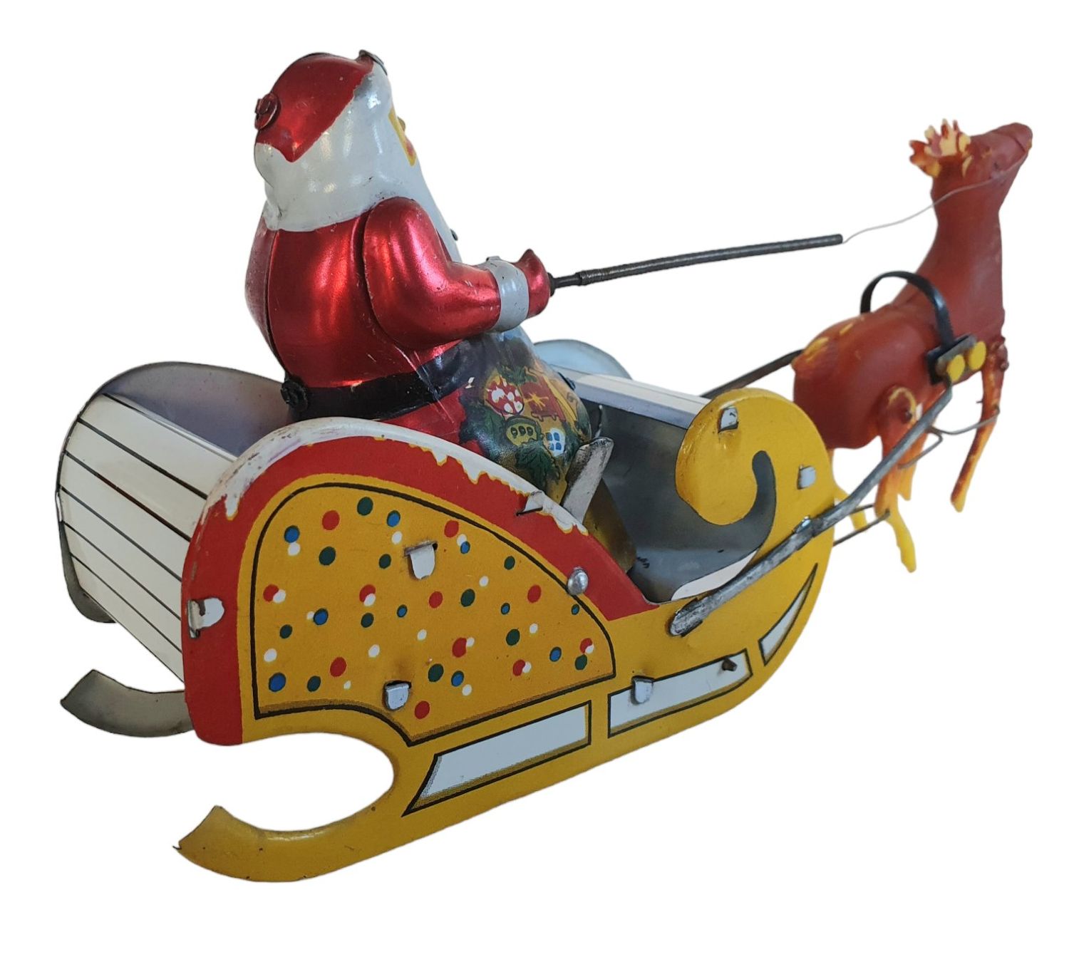 Giocattoli: Weihnachtsmann mit Schlitten – Usato da Flawil venduto da JaguarXJSHE 4