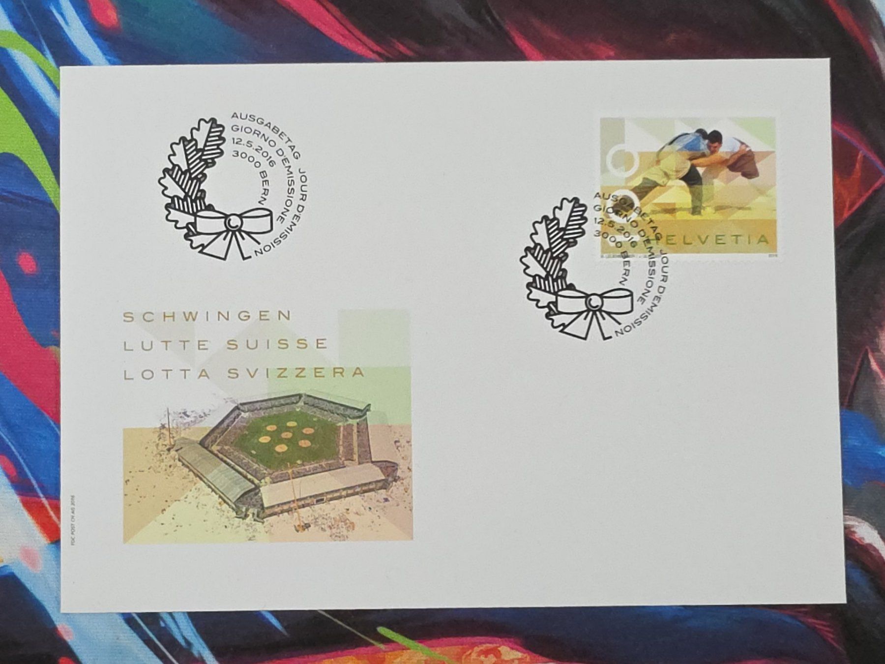 Alle Briefmarken: CL29 Enveloppe + Timbre Suisse 2016 – Gebraucht aus Cousset von Patrick_Collections