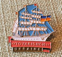K308 - Pin Segelschiff Ukraine Tovarishch