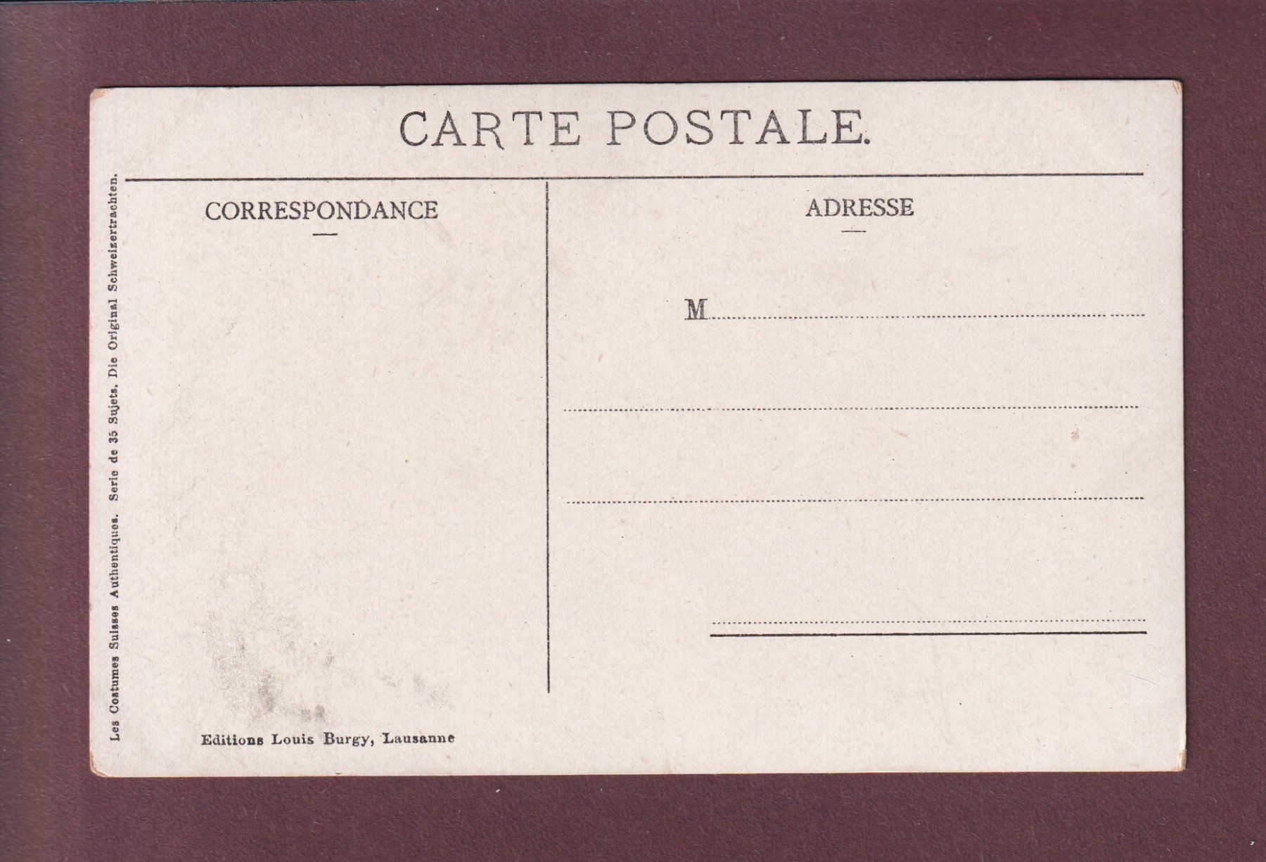 Cartoline postali: ZÜRICH - Tracht – Usato da Pully venduto da nicecards 1
