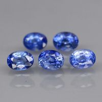 1 x Vrai 0.175 ct Natur Saphir aus Ceylon blau erwärmt VVS