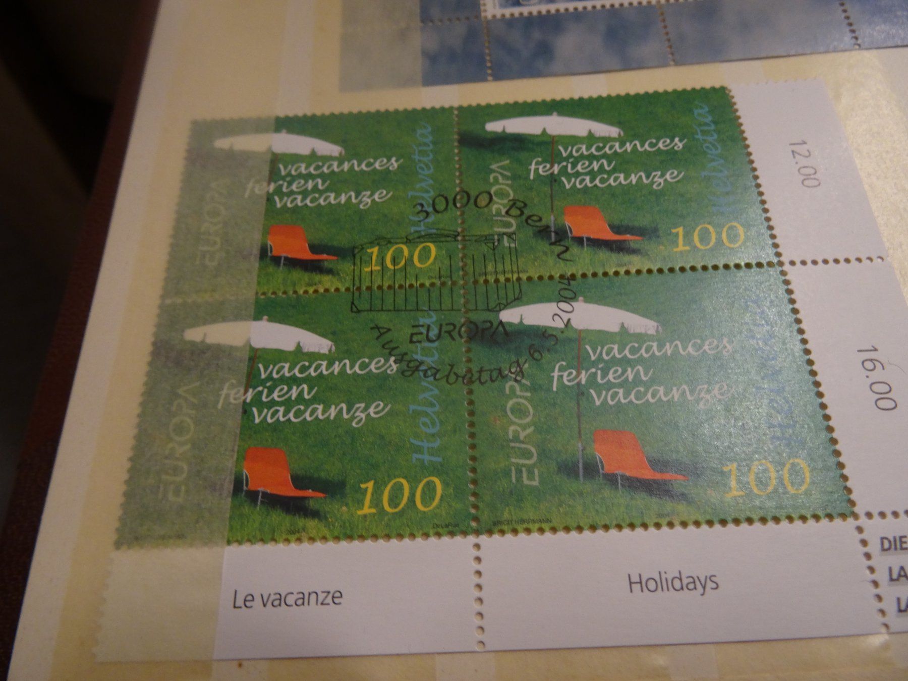 Tutti i francobolli: 2004 Europa Viererblock ET-STEMPEL – Usato da Olten venduto da pechsisa1