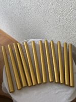 12 Stab Kerzen Gold 27 cm