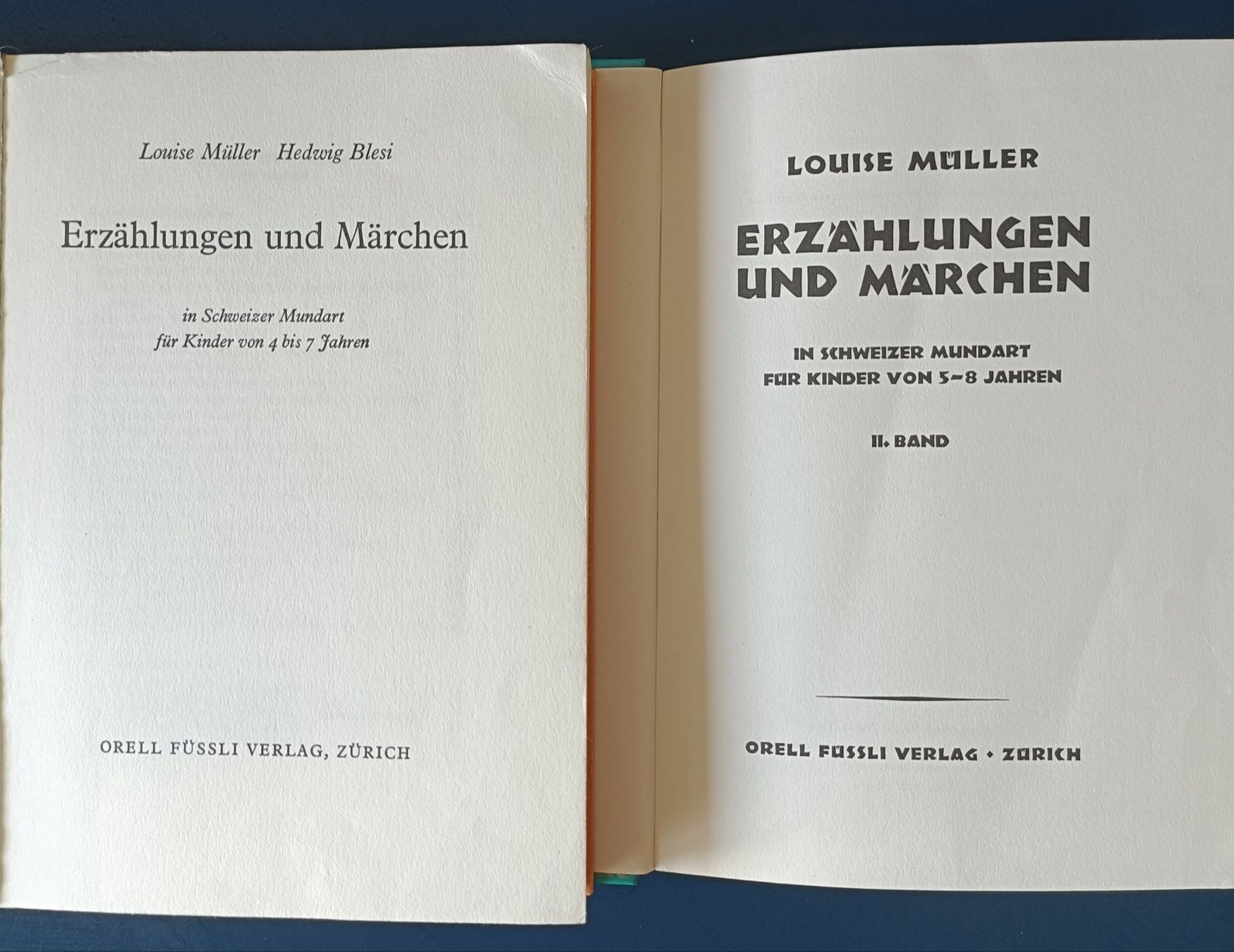 Bücher: 2 Dialekt Kinderbücher von Louise Müller – Gebraucht aus Grenchen von Schlussliecht 1