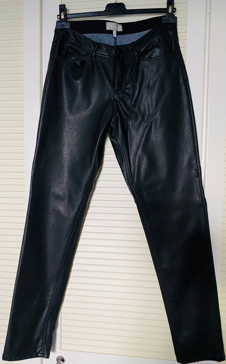 Herren Kunstleder Hose Stretch PU Leggings Nass Look Glänzend
