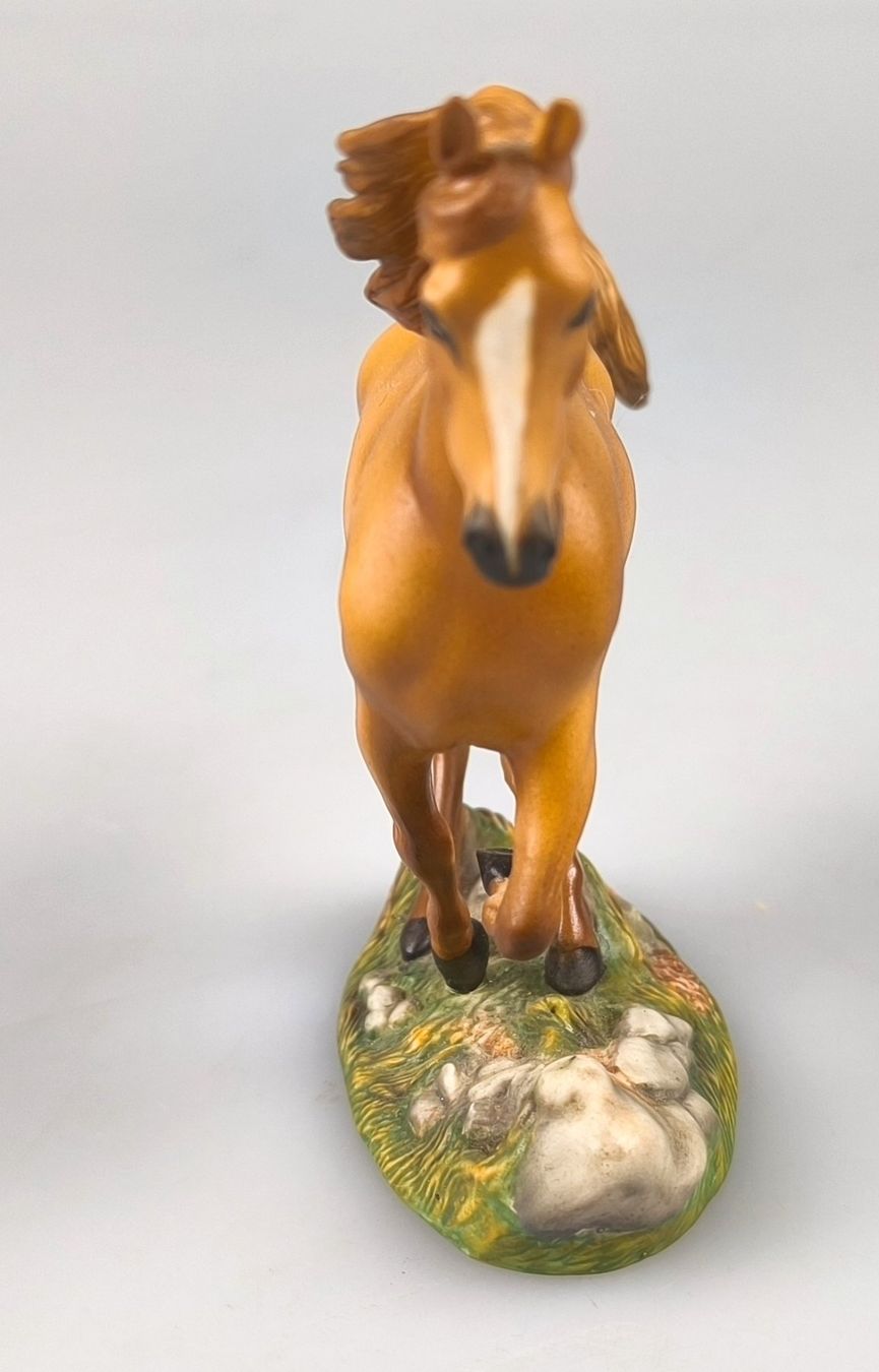 Franklin Mint Statuette: Franklin Mint Prozellanfigur Pferd – Usato da Rüti ZH venduto da Restwert_Rueti_ZH 2
