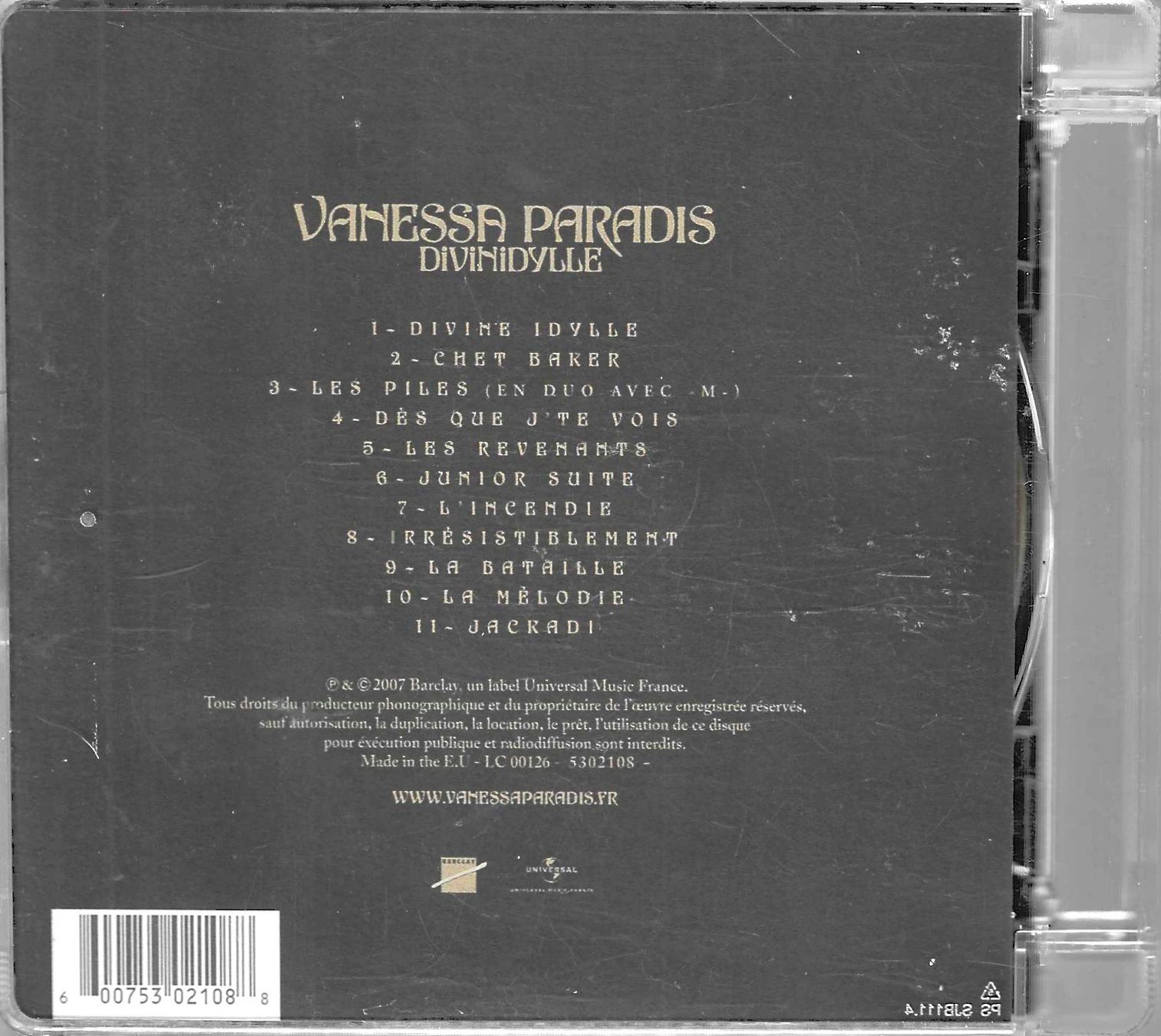 CDs: Vanessa Paradis - Divinidylle – Gebraucht aus Savagnier von Ne2065 1
