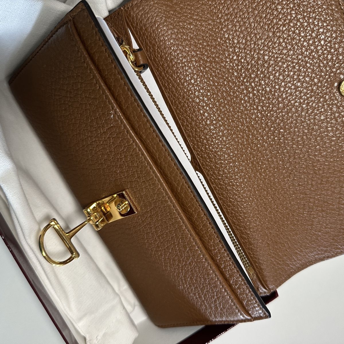 Gucci Portamonete: Gucci Softbit textured leather purse brown – Nuovo e nell'imballaggio originale da Genève venduto da naako131 4