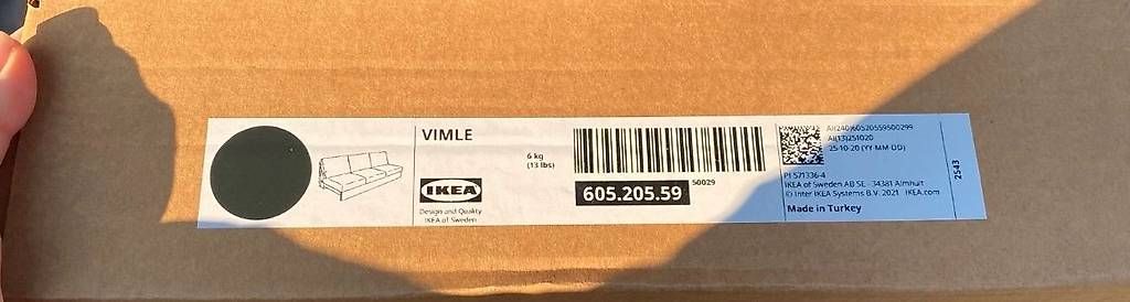 Poltrone: VIMLE Bezug Sitzelement 3, Hillared anthrazit – Usato da Basel venduto da art_prk8 2