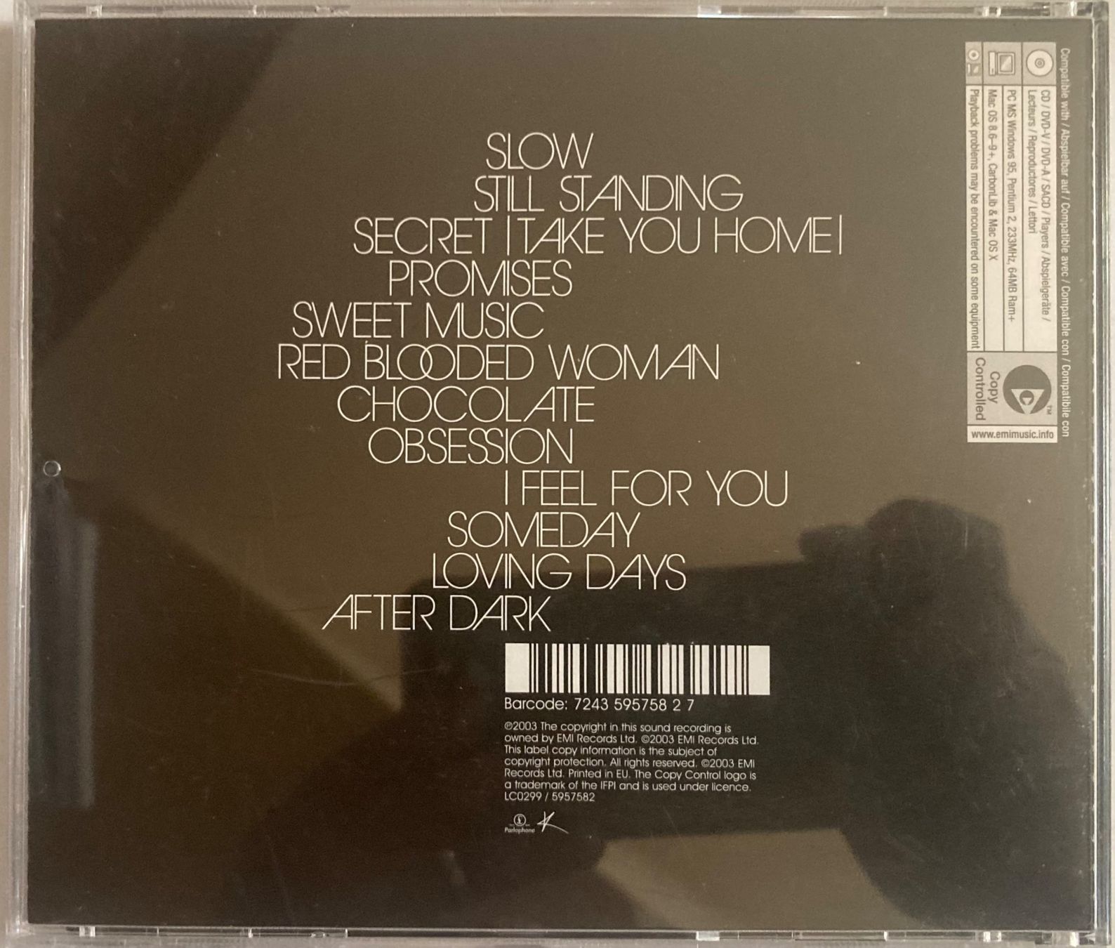 CD: KYLIE MINOGUE - BODY LANGAGE – Usato da Poliez-Pittet venduto da Newtown-Records 1