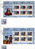 2005: Kleinbogen-Serie Schweizergarde auf FDC und Kombi-FDC