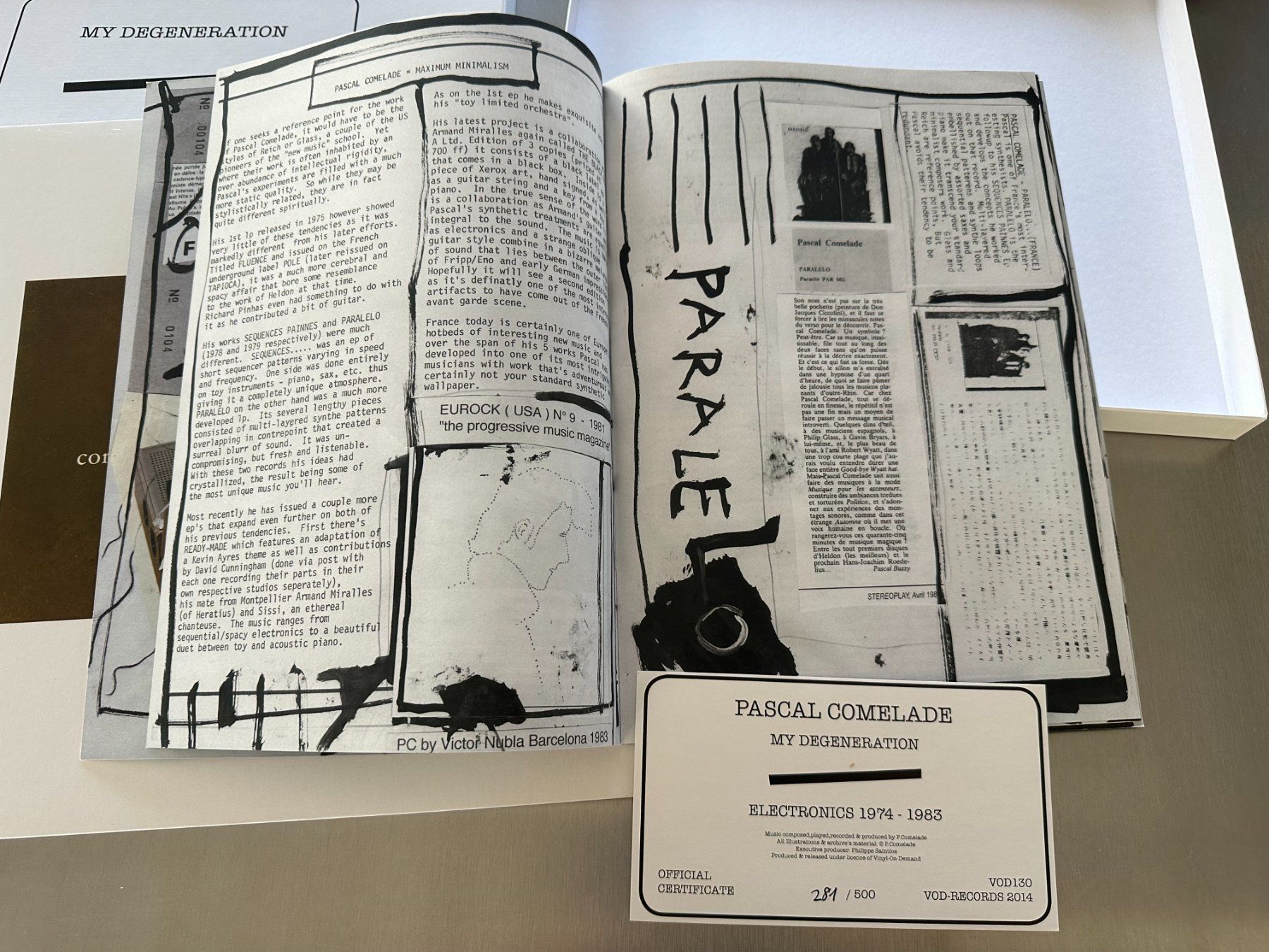 Dischi in vinile: PASCAL COMELADE BOX 5 LPS  MY DEGENERATION - VOD 130 – Nuovo (secondo la descrizione) da Sion venduto da jaipur1401 5