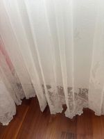 1 Tagesvorhang weiss mit Muster - 440 x 240 (G2)