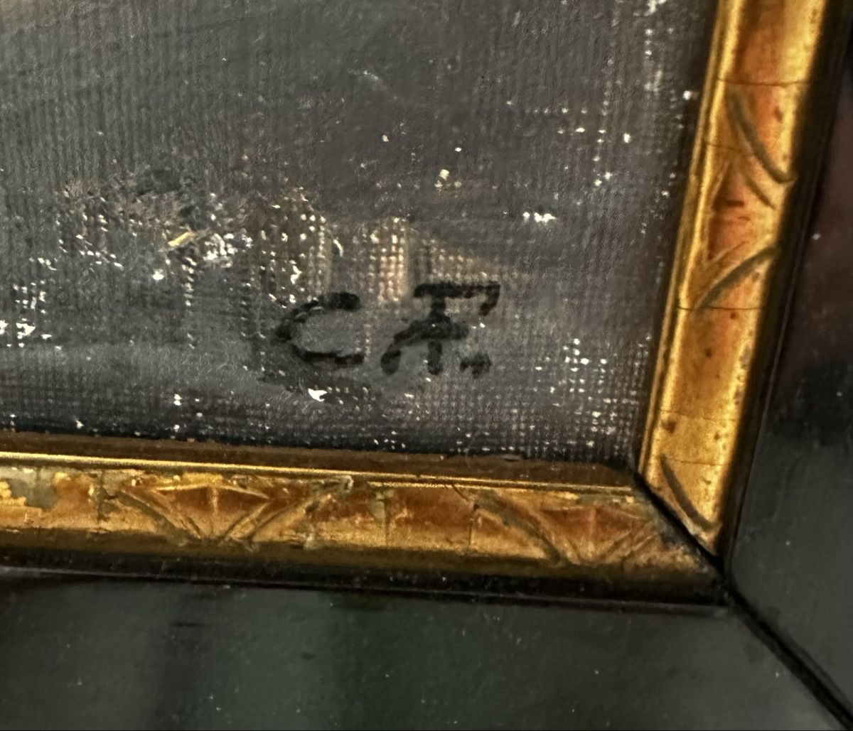 Tableaux: Ölgemälde, signiert C. F. – D'occasion à Tann par Swiss-Treasures 1