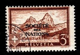 1937 Société des Nations Gebirgslandschaft Nr. 56 SBK 325.-
