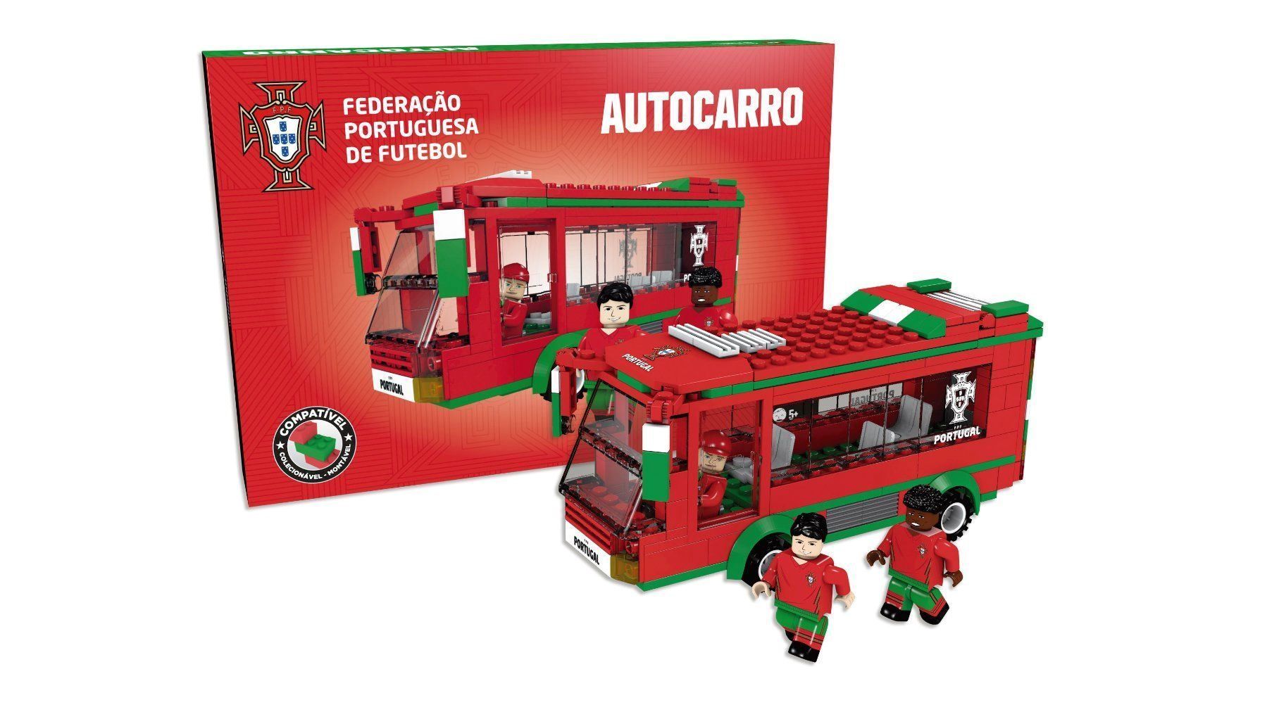 Giocattoli: Portugal Nationalmannschaft Team-Bus – Nuovo e nell'imballaggio originale da Wil SG venduto da Football-Legends