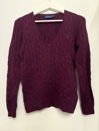 Polo Ralph Lauren Wollpullover XS, Weinrot, Top Zustand!