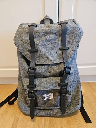 Herschel Rucksack grau mit Punkte