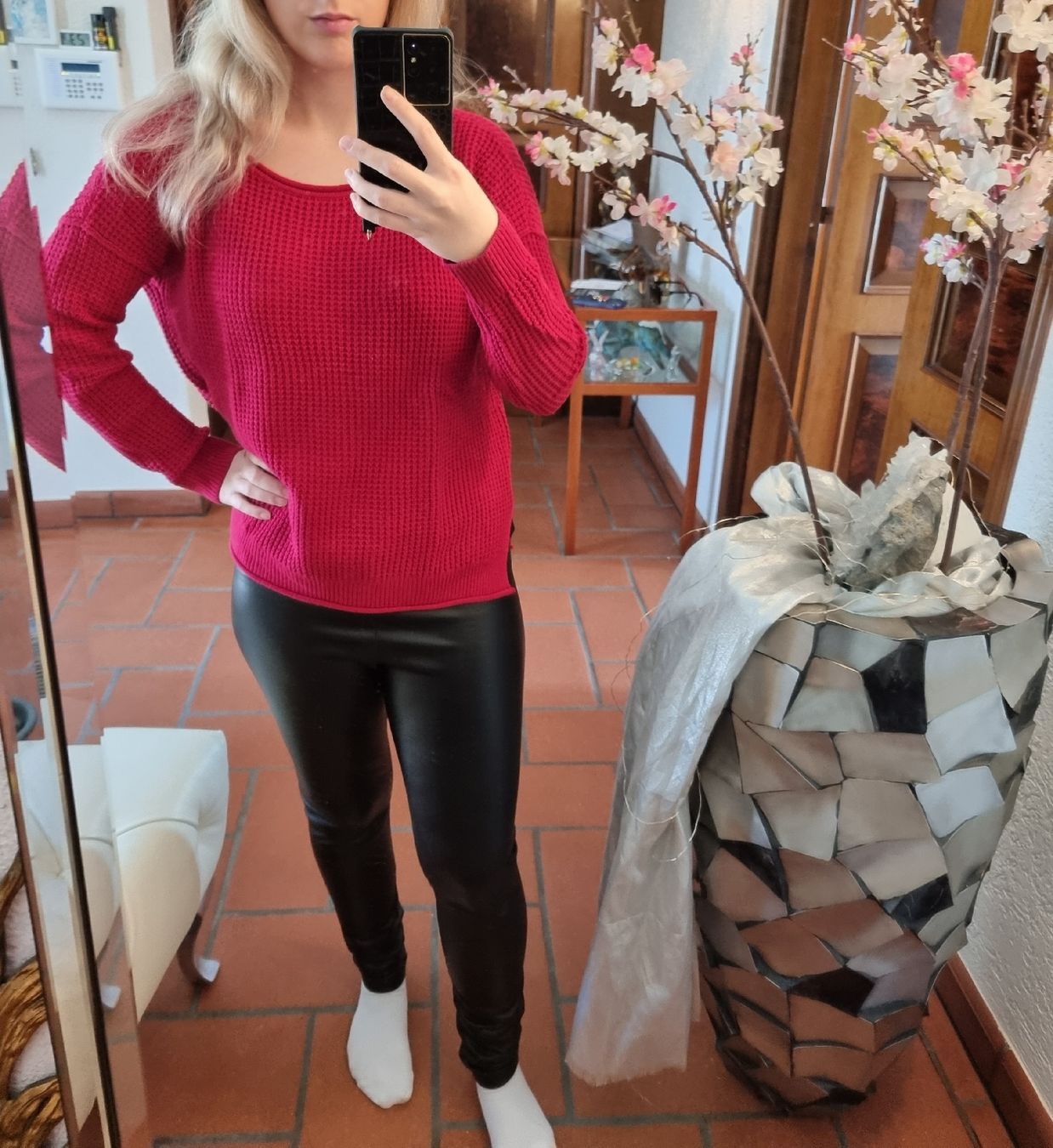 Hollister Maglioni & Felpe: Roter Strickpullover von Hollister, Grösse S – Nuovo (secondo la descrizione) da Zunzgen venduto da ang_x2cl