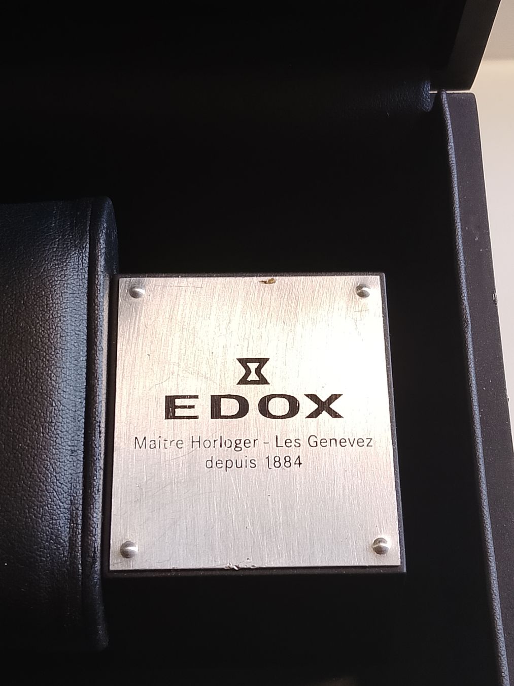 Scatole porta orologi: Edox Uhrenbox  – Usato da Biel/Bienne venduto da Vintage-timearts 1