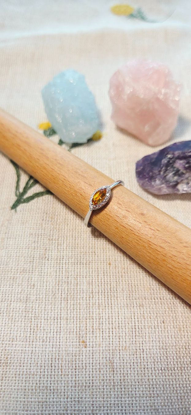 Anelli: NEW - S925 Citrine Ring (Adjustable) – Nuovo (secondo la descrizione) da Zürich venduto da cin_wcf6 4