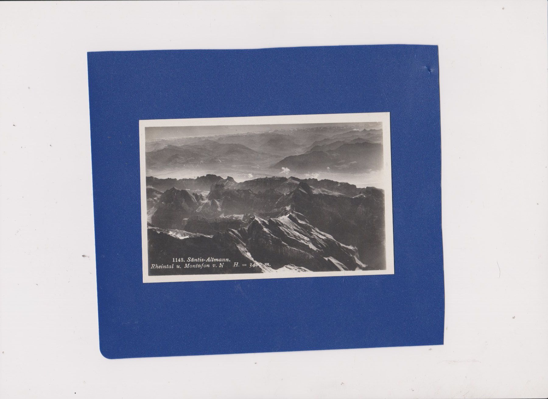Cartoline postali: Carte postale 1143 Säntis-Altmann Rheintal – Usato da Bex venduto da Canouille