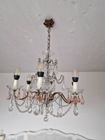 antiker Kronleuchter shabby Lüster Kandelaber vintage