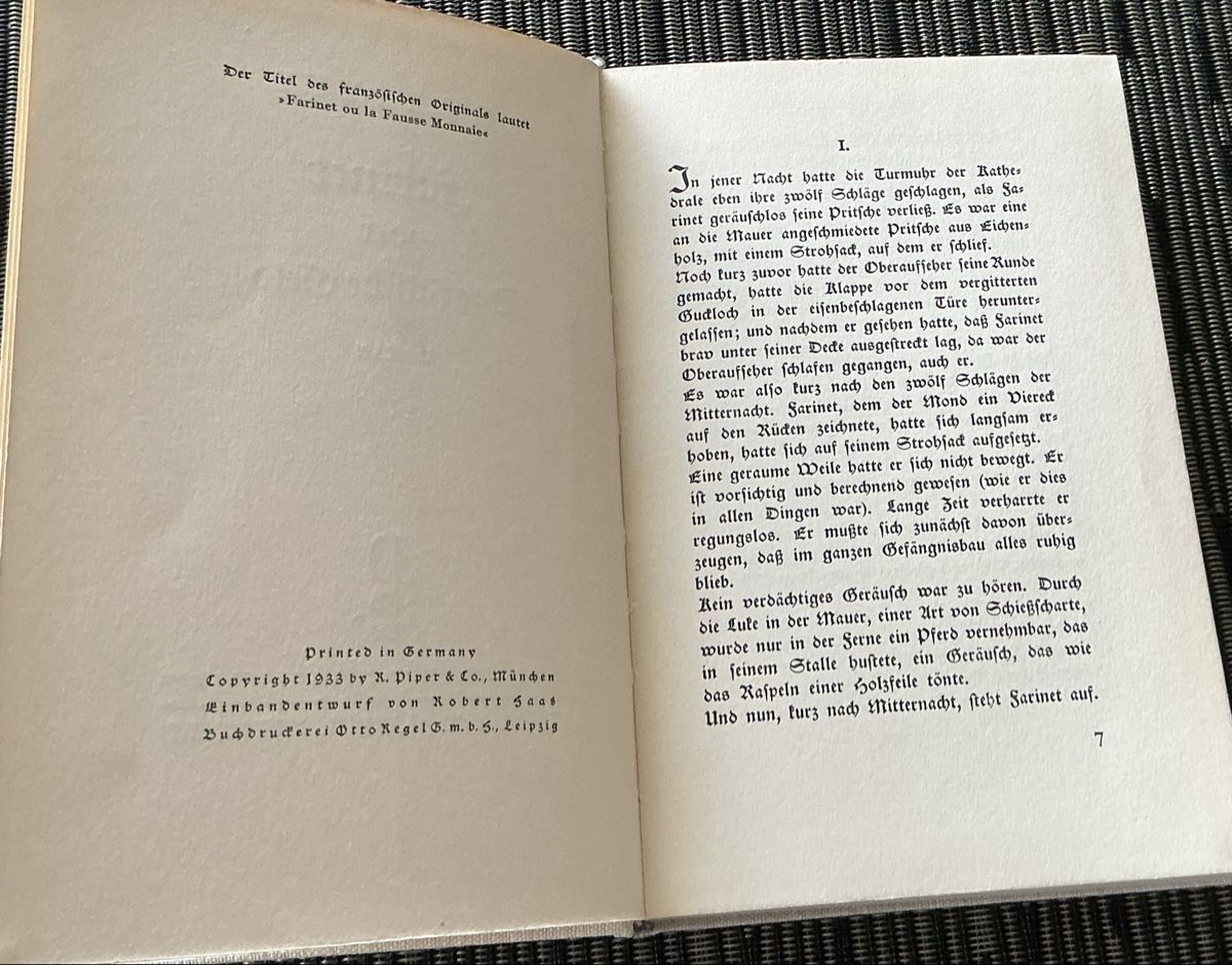 Libri: C.F. Ramuz: Farinet oder das falsche Geld. Roman, 1933 – Usato da Crans-Montana venduto da plainemorte 4