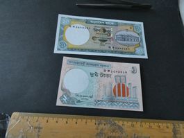 Bangladesh, 2 alte Geldscheine