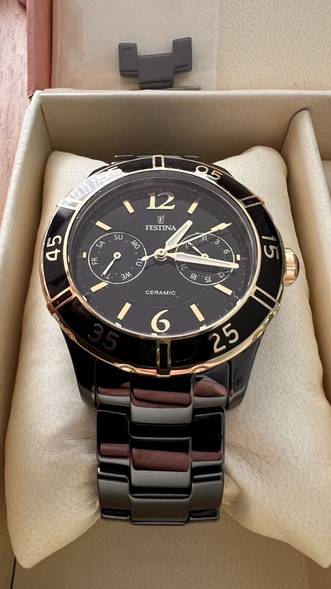 Festina Orologi: Festina Ceramic Lady Day-Date – Usato da Rebstein venduto da gimmma 1
