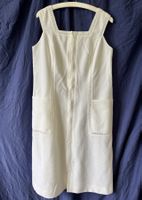 Weisses Frottee-Trägerkleid